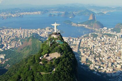 View the iconic statue of Christ the Redeemer in Rio de Janeiro, Brazil.