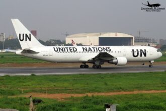 United Nations B767-300 in Bangladesh.