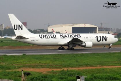 United Nations B767-300 in Bangladesh.