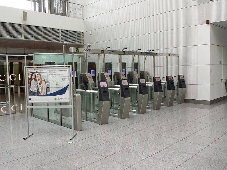 EU border control at Munich airport