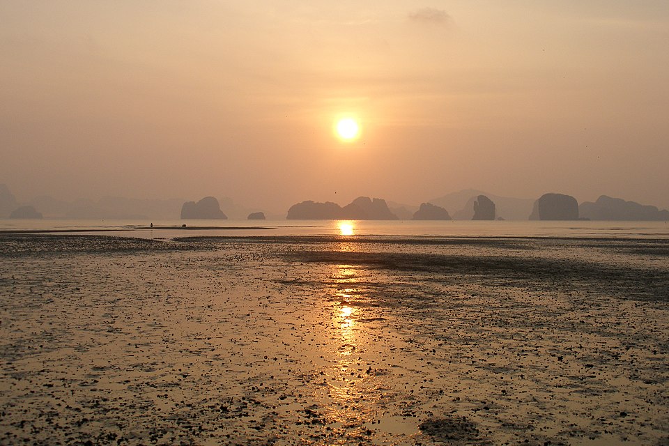 Sunrise in Koh Yao Noi Island in Thailand, taken in 2007.