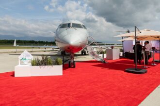VistaJet aircraft taken at the European Business Aviation Convention & Exhibition.