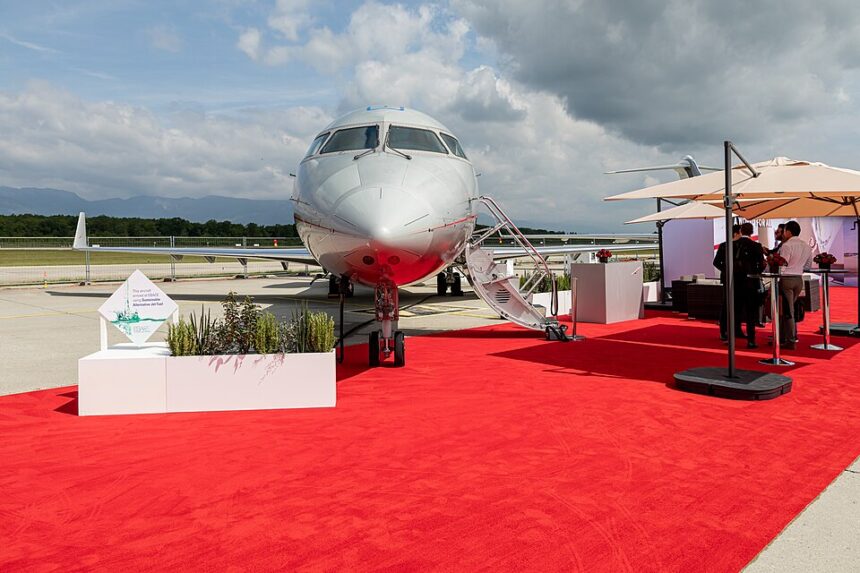 VistaJet aircraft taken at the European Business Aviation Convention & Exhibition.