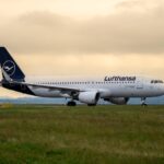 Lufthansa aircraft on runway