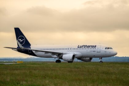 Lufthansa aircraft on runway