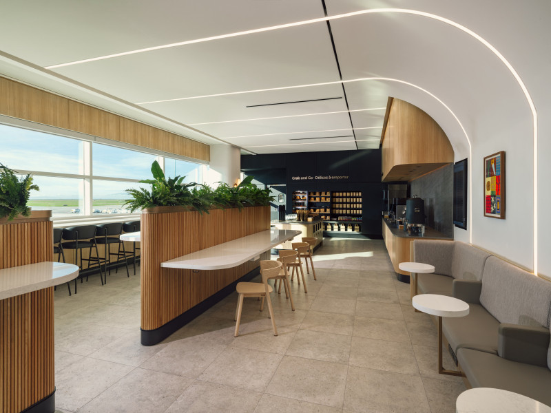 Air Canada Vancouver petit café dining and lounge area