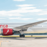 Avianca Boeing B787 aircraft left-hand side view