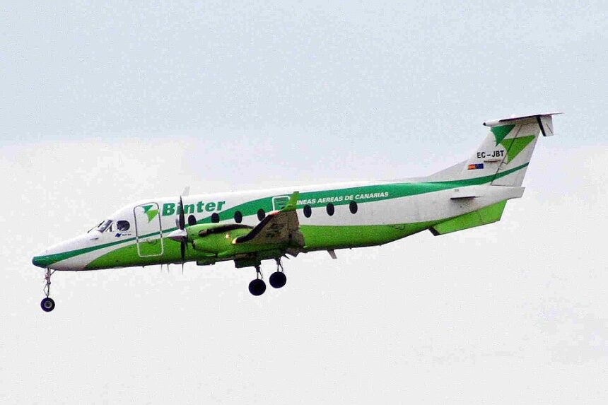 A former Binter Canarias Beechcraft 1900 in 2012