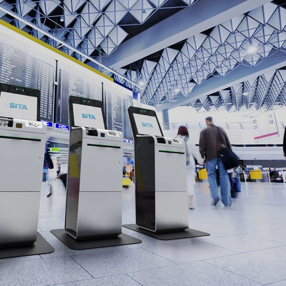 Three SITA Smart Path Kiosks were installed at the entrance of the check in areas 