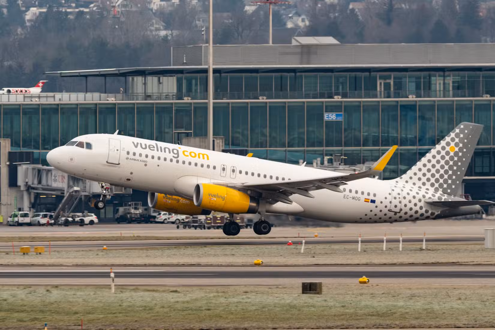 Vueling Airbus A320 aircraft takes off