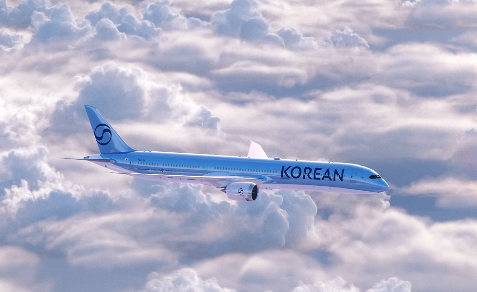Korean Air aircraft in flight