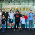 Participants of the rehearsals at Dubai Airport