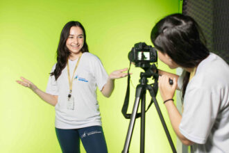 Embraer Institute student posing in camera