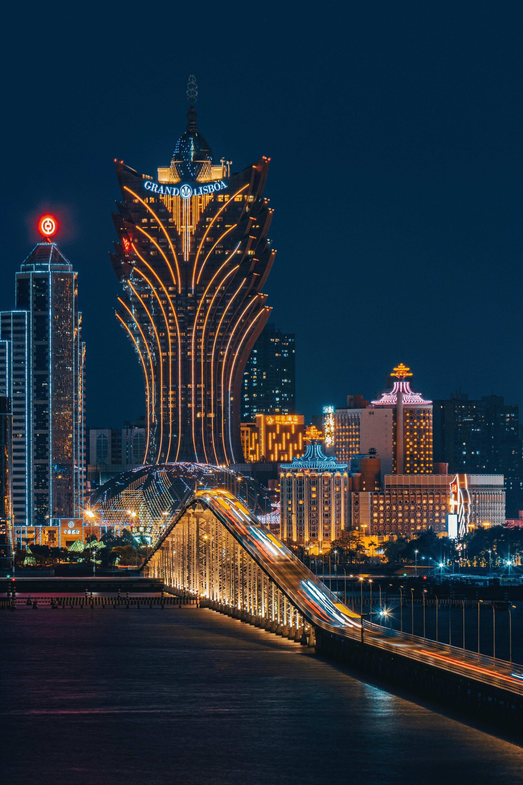 Dazzling Macau Cityscape at Night