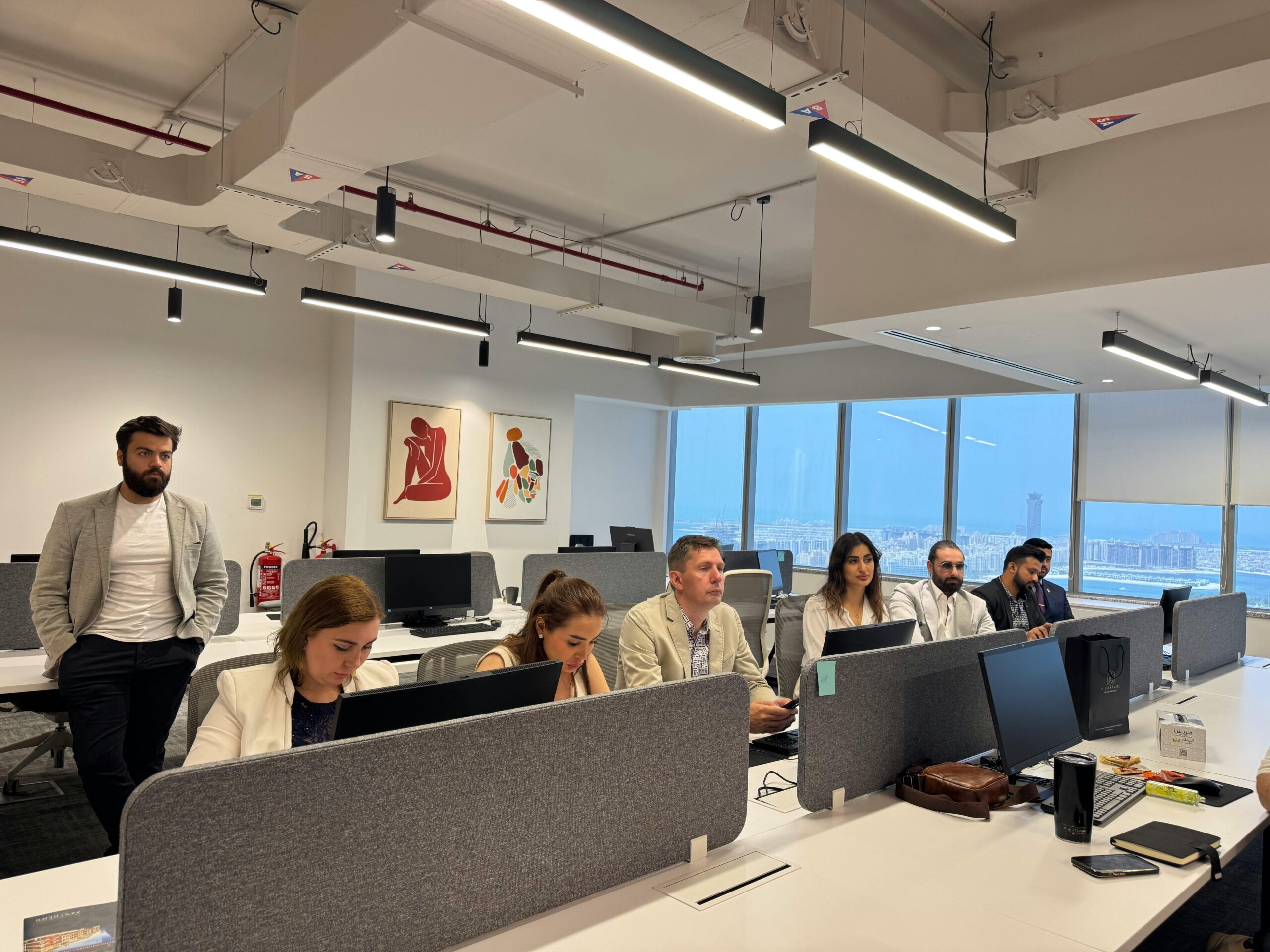 Modern Office Meeting with Diverse Team