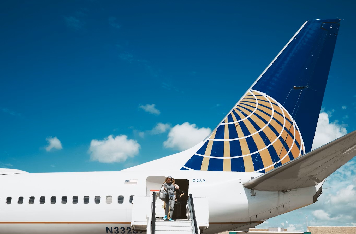 Aircraft arrived at Aircraft arrival at Punta Cana International Airport, Dominican Republic 