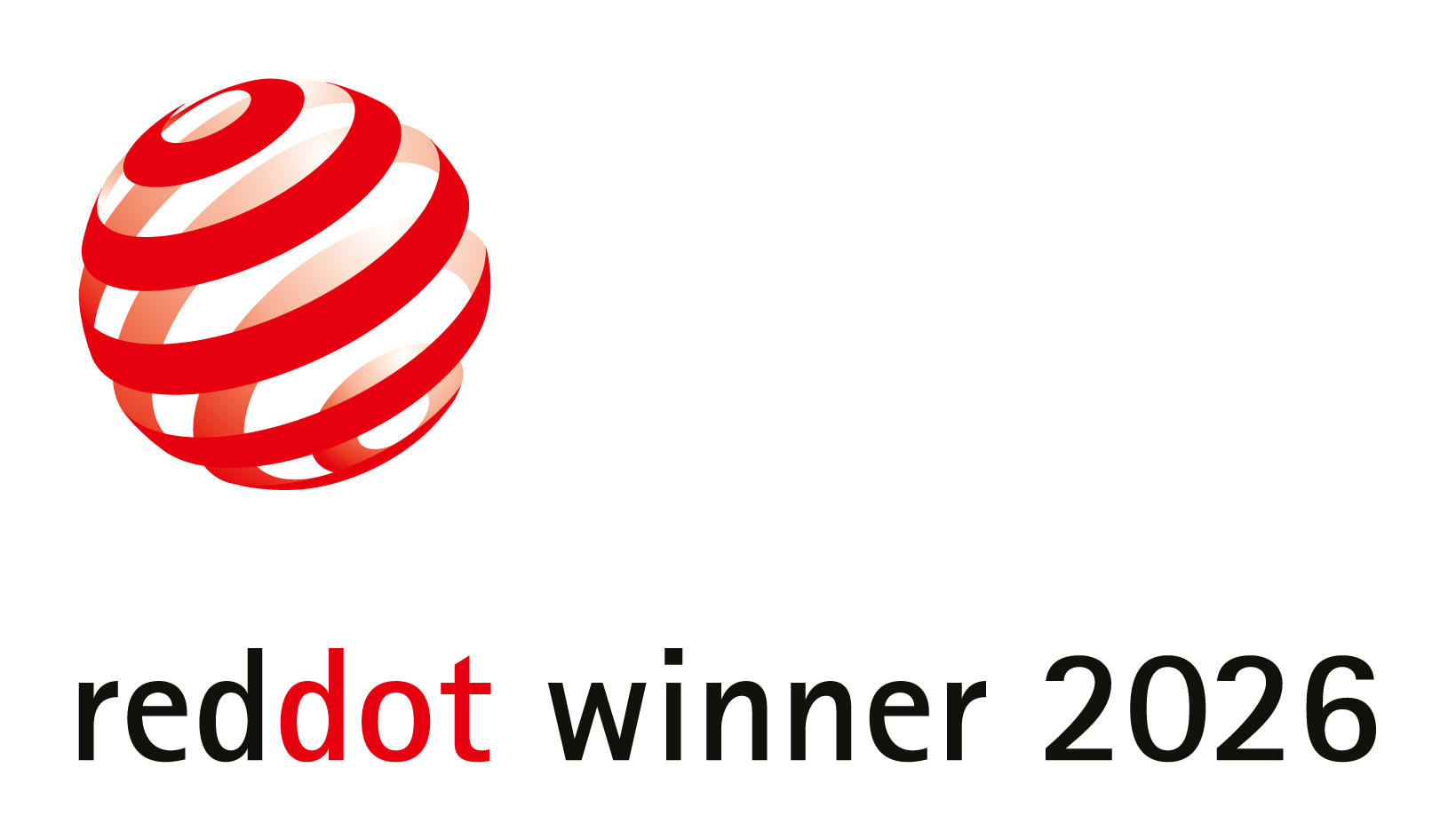 Red dot award winner 2026 logo