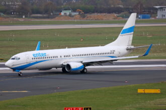 Enter Air aircraft on the ground
