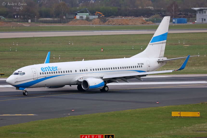 Enter Air aircraft on the ground
