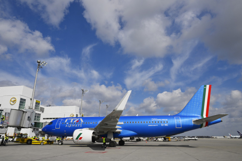 A picture of an ITA Airways aircraft