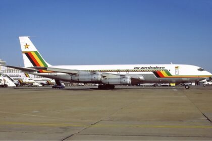 Air Zimbabwe aircraft on the ground