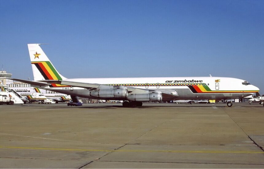 Air Zimbabwe aircraft on the ground