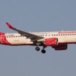 Animawings Airbus A220 landing at Antalya Airport