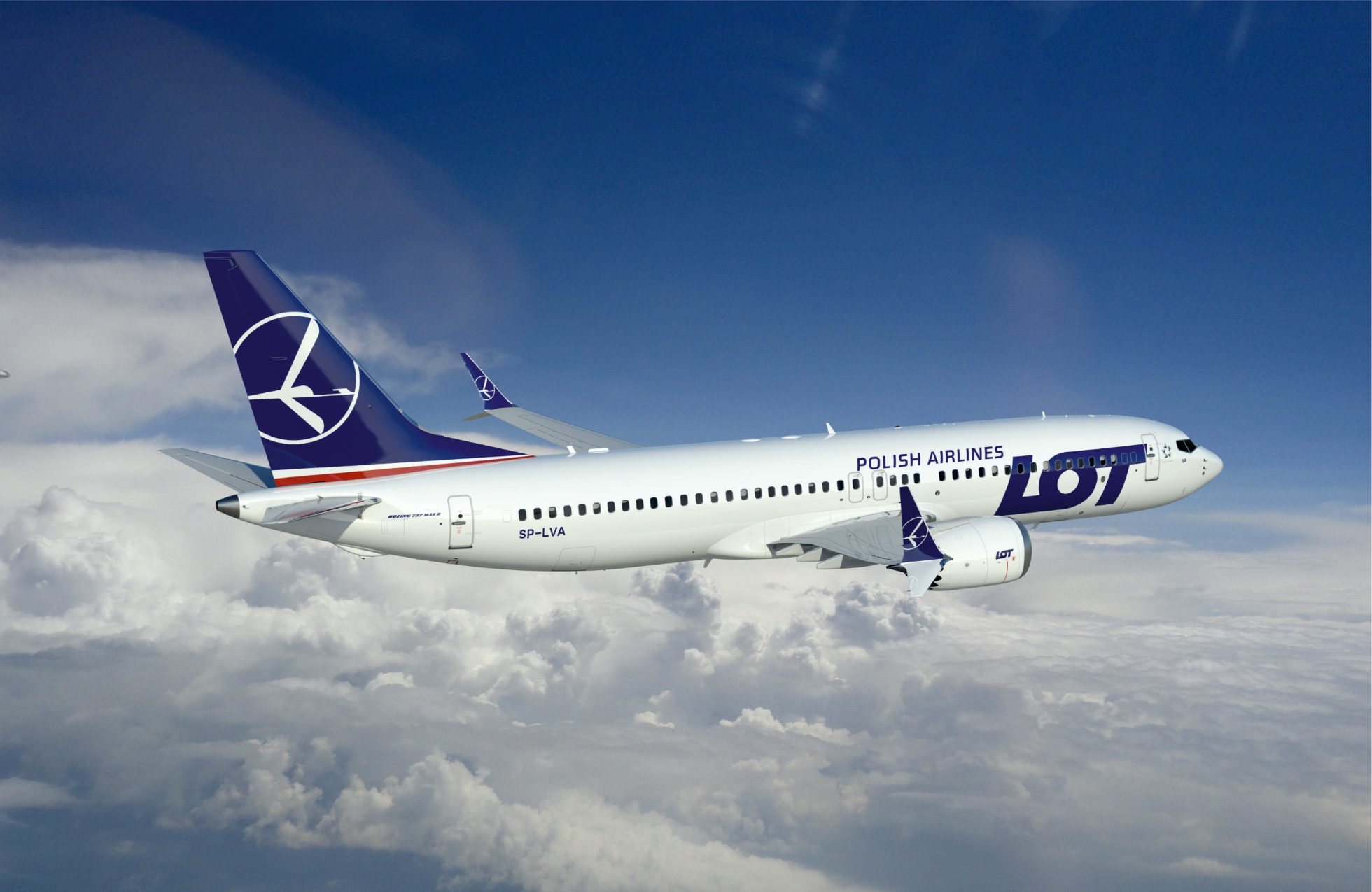 A LOT airlines jet in flight