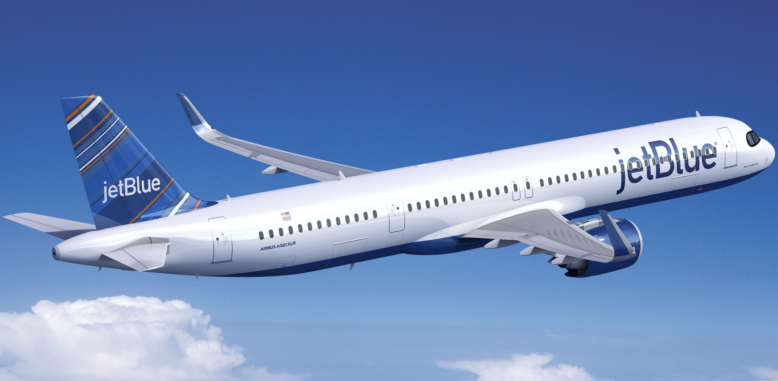 A JetBlue Airbus A321XLR.
