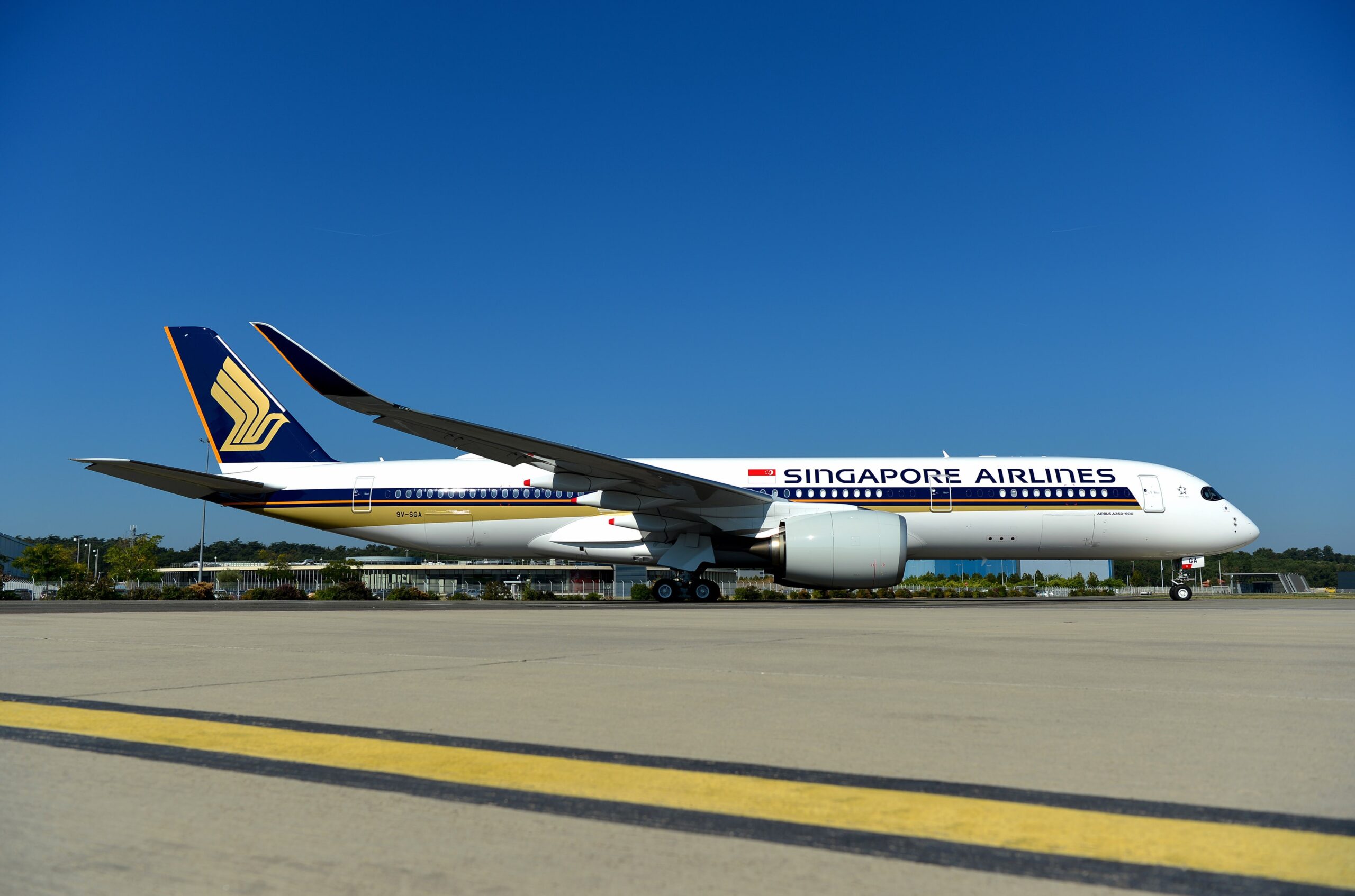 An image of a Singapore Airlines A350-900 aircraft