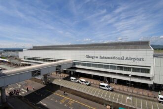 Exterior shot of Glasgow airport