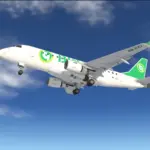 The Binani 5N-CCI jet, pictured mid-flight.