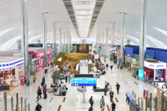 Dubai International Airport Terminal 3 passenger traffic