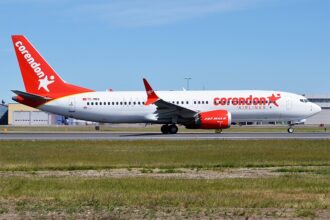 An image of a Corendon Airlines Boeing 737-8 MAX