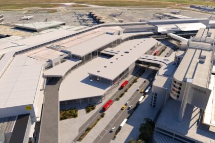 Birds Eye view of MEL's plans for expanded check in areas