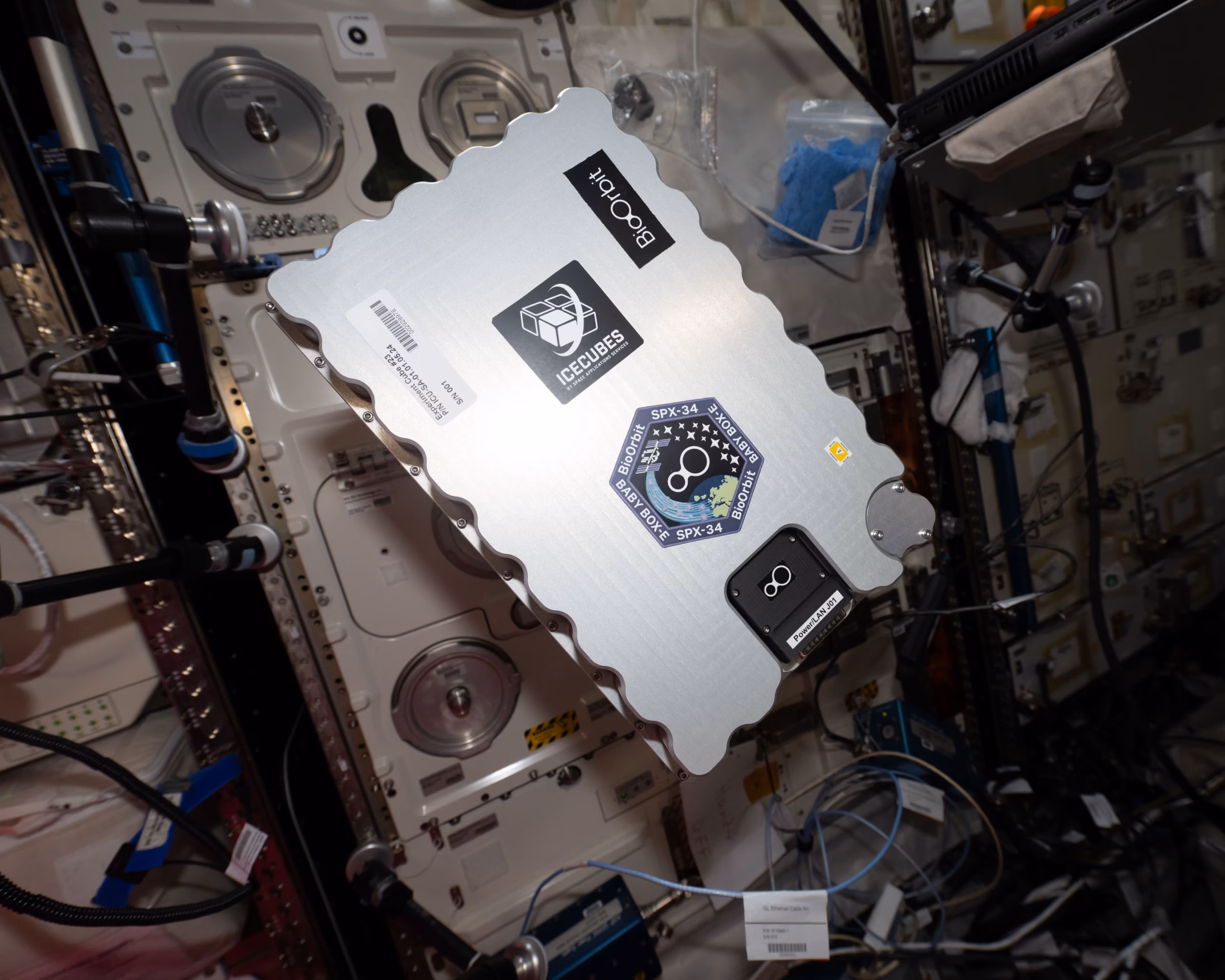 BioOrbit’s Box-E technology, used to probe drug crystallisation in space, on board the International Space Station.