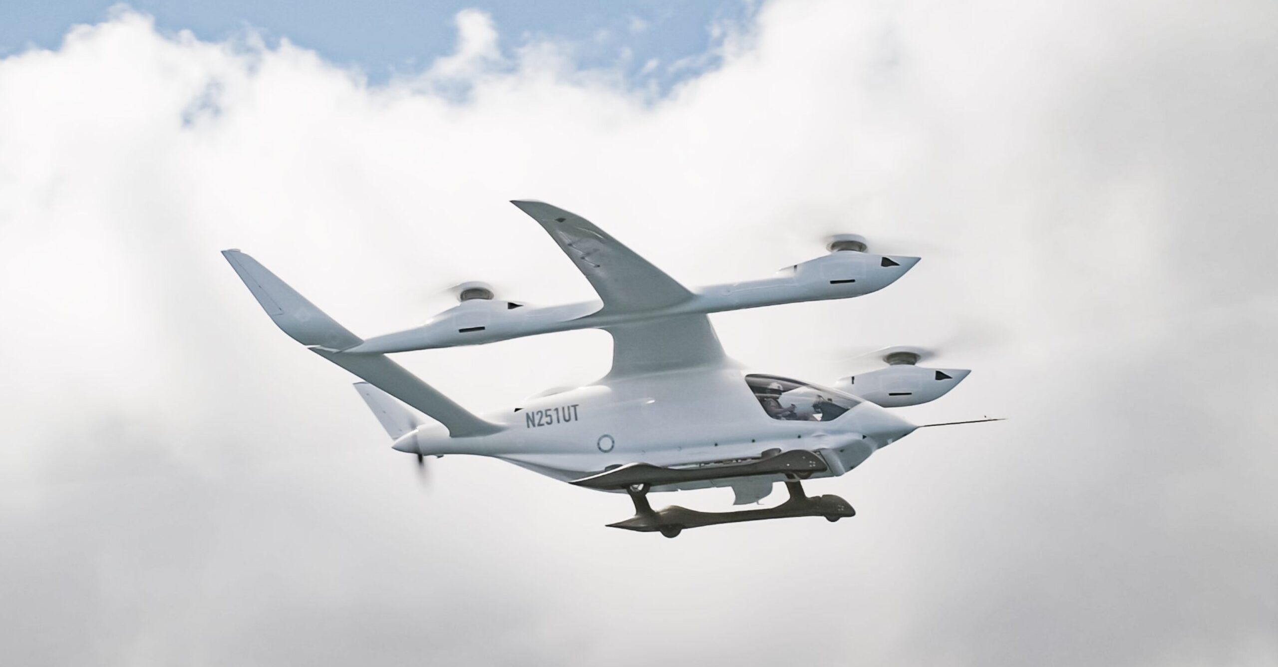 Beta Technologies' second A250 prototype in vertical flight.