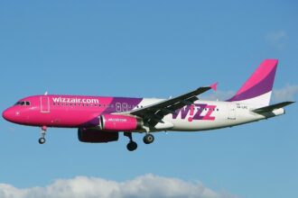 A Wizz Air Airbus A320 aircraft