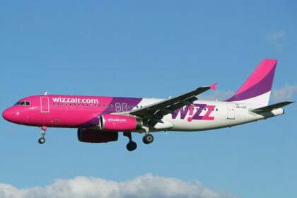 A Wizz Air Airbus A320 aircraft