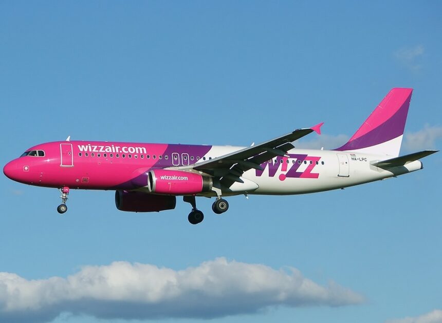 A Wizz Air Airbus A320 aircraft