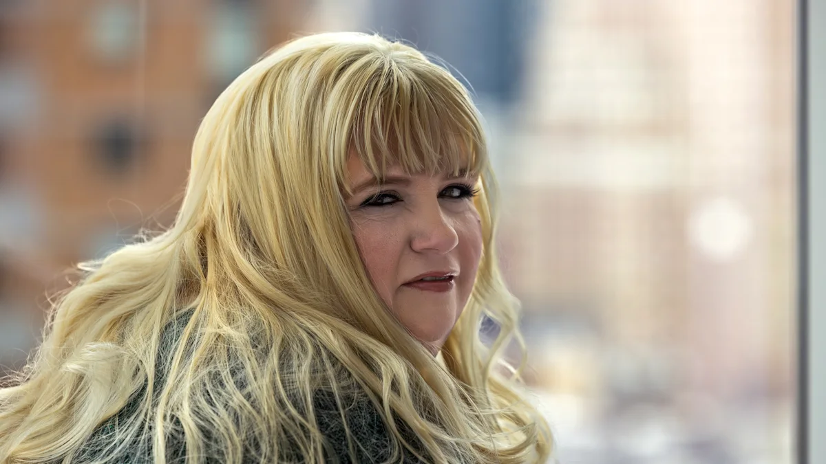 Headshot of Robin Raven in which her head is turned to face the camera.
