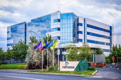 The exterior of ROMATSA headquarters in Bucharest.
