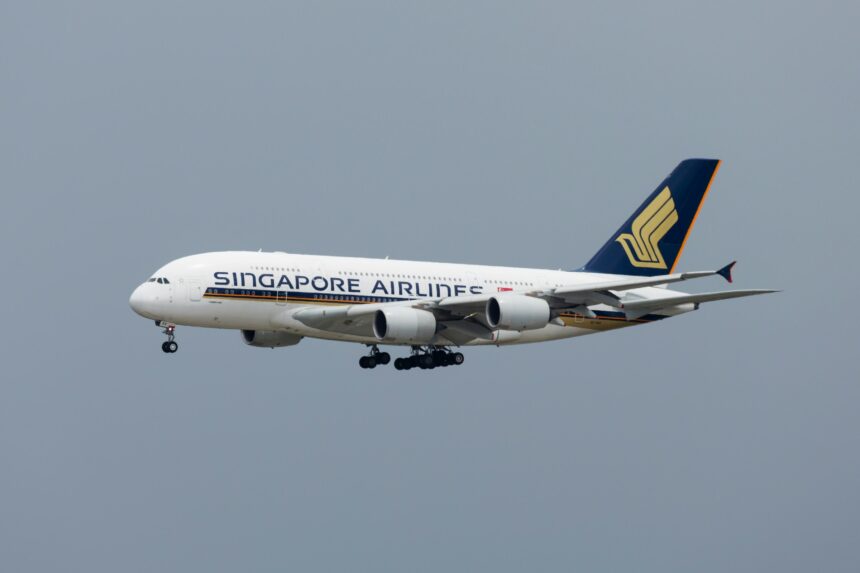 Singapore Airlines flight mid-air