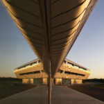 The terminal building at Farnborough Airport