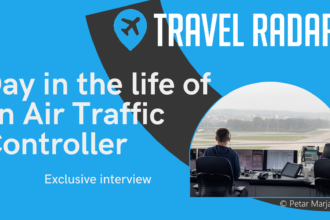 Image shows a graphic with the article title 'Day in the life of an Air Traffic Controller'