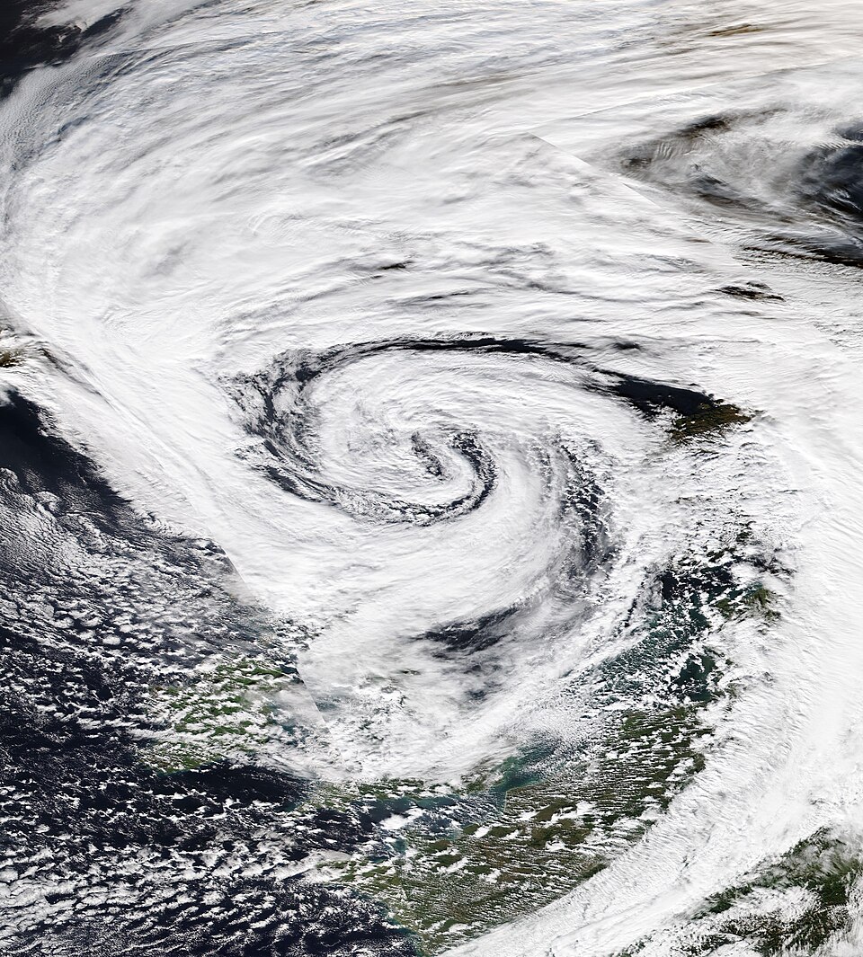 Satellite image of Storm Amy (Detlef), as seen on October 04, 2025.