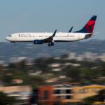 A Delta Air Lines Boeing 737-800 at Los Angeles International Airport