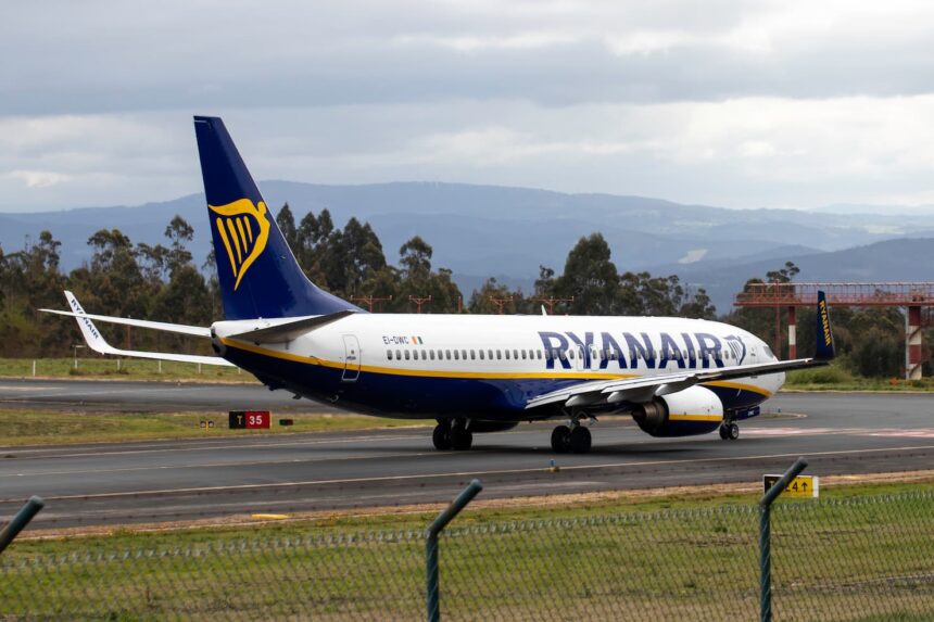 A Ryanair plane