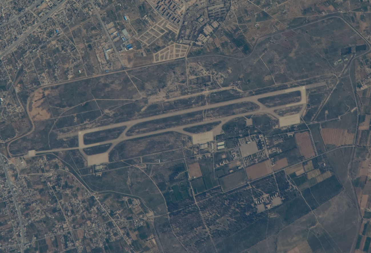 An aerial view of Misrata Airport, Libya