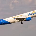 An Allegiant Air Airbus A320 taking off